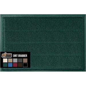 imageGORILLA GRIP Dirt Grabber Mesh Doormat LowProfile Stain and Fade Resistant Heavy Duty Quick Dry Striped Doormats Mats for Indoor or Outdoor Entry Shoe Scraper Garage Entrance Mat 47x35 Dark GrayHunter Green