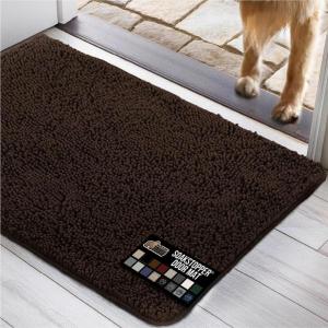 imageGORILLA GRIP Dog Doormat Absorbent Doormats for Muddy Dogs Paws 36x24 Machine Washable Soakstopper Rugs Cleaner Floors US Designed Pet Bed Door Mat Indoor Entrance Pets Rug Paw GrayBrown