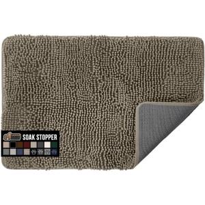 imageGORILLA GRIP Dog Doormat Absorbent Doormats for Muddy Dogs Paws 36x24 Machine Washable Soakstopper Rugs Cleaner Floors US Designed Pet Bed Door Mat Indoor Entrance Pets Rug Paw GrayCappuccino