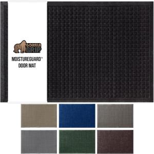 imageGORILLA GRIP Front Door Mat Indoor Outdoor Ultra Absorbent Moisture Guard Doormat Absorbs Up to 17 Cups of Water Stain and Fade Resistant Rubber Backing Doormats Captures Dirt 29x17 GrayBlack