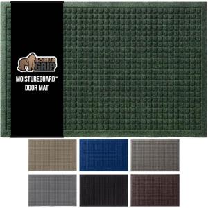 imageGORILLA GRIP Front Door Mat Indoor Outdoor Ultra Absorbent Moisture Guard Doormat Absorbs Up to 17 Cups of Water Stain and Fade Resistant Rubber Backing Doormats Captures Dirt 29x17 GrayGreen
