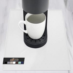 imageGORILLA GRIP Silicone Coffee Mat Espresso Drink Bar Station Accessories Use Under Machine Waterproof Heat Resistant MultiUse Dish Drying Mats Stays in Place Kitchen Home Decor 115x185 BlackWhite