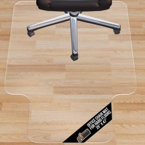imageGORILLA GRIP Slip Resistant Office Chair Mat for Carpet Floors Smooth Glide Under Desk Carpeted Floor Protector Heavy Duty Plastic Computer Mats for Rolling Work and Gaming Chairs 29x47 ClearHard Floor Mat With Lip