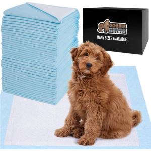 imageGorilla Guard Disposable Puppy Pads 5 Layer Pee Pads for Dogs Absorbent Diaper Changing Pad Dog Potty Training Supplies Quick Dry Pet Housebreaking Essentials for Puppies 25 Count 22x22 in34 x 28