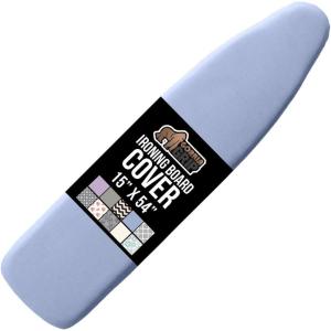 imageThe Original GORILLA GRIP Ironing Board Cover and Pad Silicone Coating Thick Scorch Resistant Padding Heavy Duty Iron Covers Standard Boards Hook and Loop Fastener Strap Silver 15x54Blue