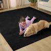 imageGORILLA GRIP Slip Resistant Soft Washable Stain Resistant Area Rug Plush Thick Carpet for Bedroom Living Room No Shed Floor Rugs Pet Friendly Dorm Essentials Kid Nursery Home Decor 2x3 GrayBlack