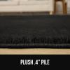 imageGORILLA GRIP Slip Resistant Soft Washable Stain Resistant Area Rug Plush Thick Carpet for Bedroom Living Room No Shed Floor Rugs Pet Friendly Dorm Essentials Kid Nursery Home Decor 2x3 GrayBlack