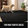 imageGORILLA GRIP Slip Resistant Soft Washable Stain Resistant Area Rug Plush Thick Carpet for Bedroom Living Room No Shed Floor Rugs Pet Friendly Dorm Essentials Kid Nursery Home Decor 2x3 GrayBlack
