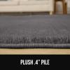 imageGORILLA GRIP Slip Resistant Soft Washable Stain Resistant Area Rug Plush Thick Carpet for Bedroom Living Room No Shed Floor Rugs Pet Friendly Dorm Essentials Kid Nursery Home Decor 2x3 GrayDark Grey