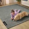 imageGORILLA GRIP Slip Resistant Soft Washable Stain Resistant Area Rug Plush Thick Carpet for Bedroom Living Room No Shed Floor Rugs Pet Friendly Dorm Essentials Kid Nursery Home Decor 2x3 GrayGrey