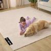 imageGORILLA GRIP Slip Resistant Soft Washable Stain Resistant Area Rug Plush Thick Carpet for Bedroom Living Room No Shed Floor Rugs Pet Friendly Dorm Essentials Kid Nursery Home Decor 2x3 GrayIvory
