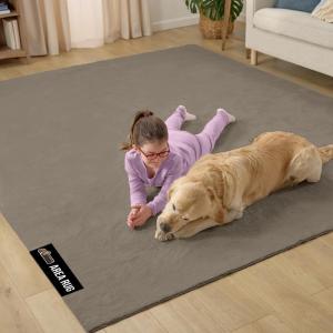 imageGORILLA GRIP Slip Resistant Soft Washable Stain Resistant Area Rug Plush Thick Carpet for Bedroom Living Room No Shed Floor Rugs Pet Friendly Dorm Essentials Kid Nursery Home Decor 2x3 GrayTaupe