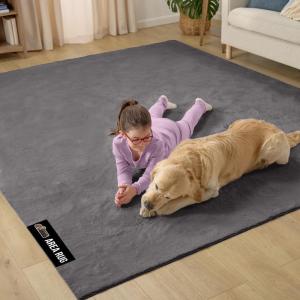 imageGORILLA GRIP Slip Resistant Soft Washable Stain Resistant Area Rug Plush Thick Carpet for Bedroom Living Room No Shed Floor Rugs Pet Friendly Dorm Essentials Kid Nursery Home Decor 2x3 GrayDark Grey
