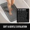 imageGORILLA GRIP Exfoliating Bath and Shower Mat Textured Backing Soft LoofahStyle Foot Scrubber for Outside or Inside Bathtub Quick Dry Easy Drainage Tub Floor Mats Bathroom Essentials 24x16 GrayGray
