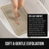 imageGORILLA GRIP Exfoliating Bath and Shower Mat Textured Backing Soft LoofahStyle Foot Scrubber for Outside or Inside Bathtub Quick Dry Easy Drainage Tub Floor Mats Bathroom Essentials 24x16 GrayBeige