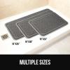 imageGORILLA GRIP Exfoliating Bath and Shower Mat Textured Backing Soft LoofahStyle Foot Scrubber for Outside or Inside Bathtub Quick Dry Easy Drainage Tub Floor Mats Bathroom Essentials 24x16 GrayGray