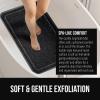imageGORILLA GRIP Exfoliating Bath and Shower Mat Textured Backing Soft LoofahStyle Foot Scrubber for Outside or Inside Bathtub Quick Dry Easy Drainage Tub Floor Mats Bathroom Essentials 24x16 GrayBlack