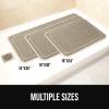 imageGORILLA GRIP Exfoliating Bath and Shower Mat Textured Backing Soft LoofahStyle Foot Scrubber for Outside or Inside Bathtub Quick Dry Easy Drainage Tub Floor Mats Bathroom Essentials 24x16 GrayBeige
