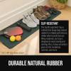 imageGORILLA GRIP Natural Rubber Indoor Outdoor Boot Tray for Shoes Waterproof Winter Mat with Raised Edges and Handle Tear Resistant Heavy Duty Home Garage Floor Mats Easy Clean Shoe Trays 24x16 BlackHunter Green