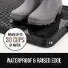imageGORILLA GRIP Natural Rubber Indoor Outdoor Boot Tray for Shoes Waterproof Winter Mat with Raised Edges and Handle Tear Resistant Heavy Duty Home Garage Floor Mats Easy Clean Shoe Trays 24x16 BlackBlack