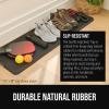 imageGORILLA GRIP Natural Rubber Indoor Outdoor Boot Tray for Shoes Waterproof Winter Mat with Raised Edges and Handle Tear Resistant Heavy Duty Home Garage Floor Mats Easy Clean Shoe Trays 24x16 BlackBlack