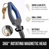 imageGORILLA GRIP Strong Rubber Lined Claw Grabber Ergonomic AntiSlip Reacher Tool for Seniors 360 Magnetic Rotating Head Reaching Pick Up Stick Foldable Trash Picker Handicap Gripper YellowBlue