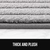 imageGORILLA GRIP Textured Backing Bathroom Rugs Soft Memory Foam Absorbent Striped Bath Mats Machine Washable amp Fade Resistant Bathmat Accessories for Floor Home Decor Shower Essentials Grey 24x16Grey