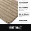 imageGORILLA GRIP Textured Backing Bathroom Rugs Soft Memory Foam Absorbent Striped Bath Mats Machine Washable amp Fade Resistant Bathmat Accessories for Floor Home Decor Shower Essentials Grey 24x16Beige