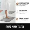 imageGORILLA GRIP Textured Backing Bathroom Rugs Soft Memory Foam Absorbent Striped Bath Mats Machine Washable amp Fade Resistant Bathmat Accessories for Floor Home Decor Shower Essentials Grey 24x16Grey