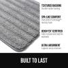 imageGORILLA GRIP Textured Backing Bathroom Rugs Soft Memory Foam Absorbent Striped Bath Mats Machine Washable amp Fade Resistant Bathmat Accessories for Floor Home Decor Shower Essentials Grey 24x16Grey