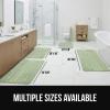 imageGORILLA GRIP Textured Backing Bathroom Rugs Soft Memory Foam Absorbent Striped Bath Mats Machine Washable amp Fade Resistant Bathmat Accessories for Floor Home Decor Shower Essentials Grey 24x16Sage