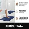 imageGORILLA GRIP Textured Backing Bathroom Rugs Soft Memory Foam Absorbent Striped Bath Mats Machine Washable amp Fade Resistant Bathmat Accessories for Floor Home Decor Shower Essentials Grey 24x16Navy