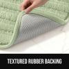 imageGORILLA GRIP Textured Backing Bathroom Rugs Soft Memory Foam Absorbent Striped Bath Mats Machine Washable amp Fade Resistant Bathmat Accessories for Floor Home Decor Shower Essentials Grey 24x16Sage