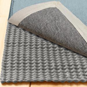 imageGORILLA GRIP Premium Dual Sided Extra Thick 6x9 Rug Gripper Pad for Hardwood Floors Breathable Slip Resistant Pad Grips Under Carpet Area Rugs for Hard Surface Floor Protection Easy Trim Mats BeigeGrey