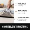 imageGORILLA GRIP Extra Wide Dual Sided Rug Gripper Pads Holds Carpet in Place on Hardwood Floors and Tile Removable Reusable Sticky Corner Grippers Universal Fit Floor Pad for Under Area Rugs 4 Pack4