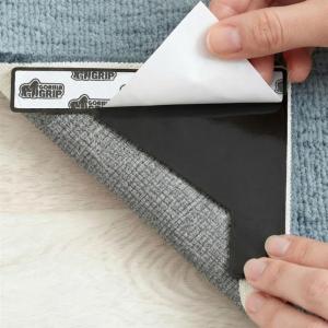 imageGORILLA GRIP Extra Wide Dual Sided Rug Gripper Pads Holds Carpet in Place on Hardwood Floors and Tile Removable Reusable Sticky Corner Grippers Universal Fit Floor Pad for Under Area Rugs 4 Pack8