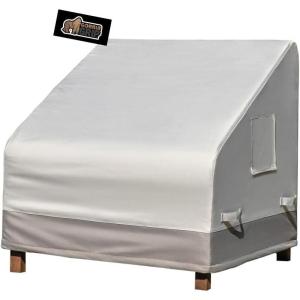 imageGORILLA GRIP Heavy Duty Waterproof Outdoor Chair Cover 30 Inch Adjustable Patio Furniture Covers for Winter Keep Cushions Dry Protects from Sun Snow Rain Windproof UV Coated Small 1 Pack